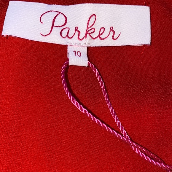 PARKER dress Red in size 10 NWT - Picture 6 of 8
